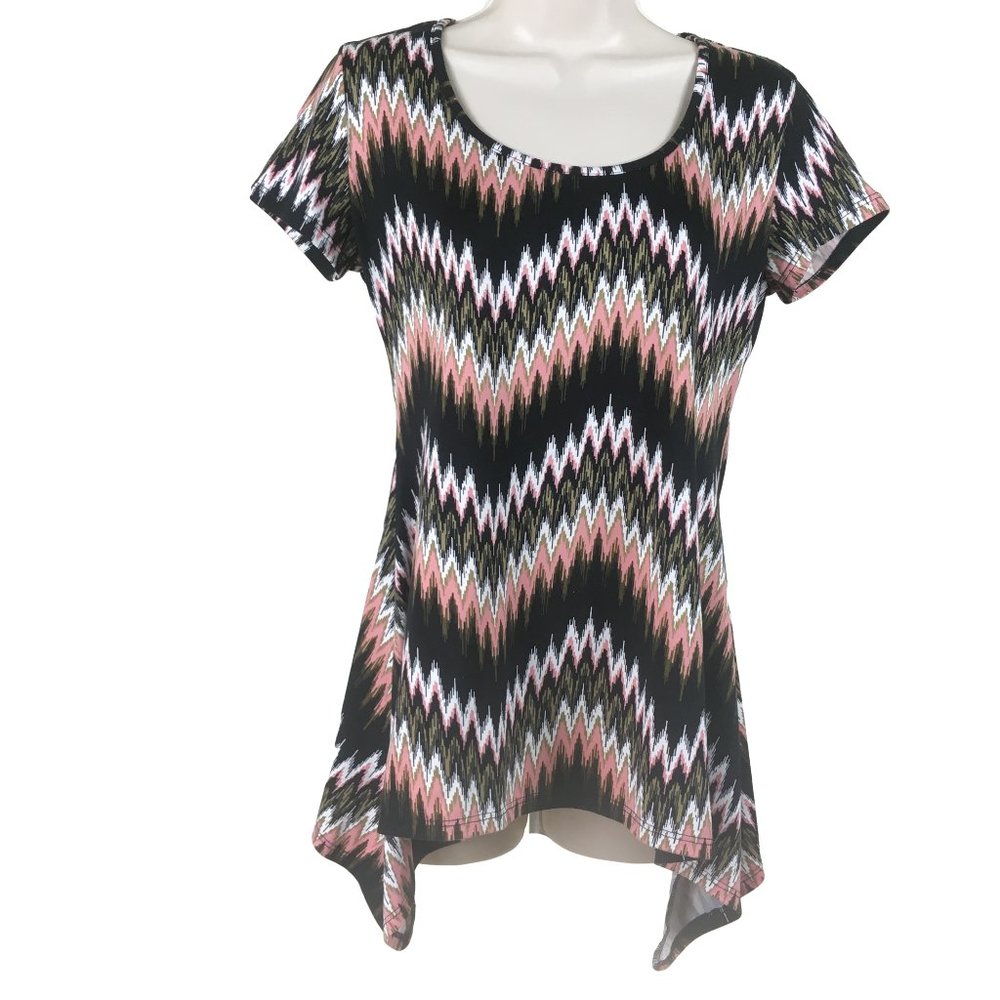 Womens Sz Small Sharkbite Hem Tunic Top